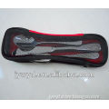 stainless steel travel cutlery set with case